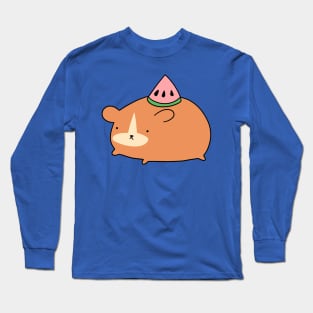 Watermelon Wedge Hamster Long Sleeve T-Shirt